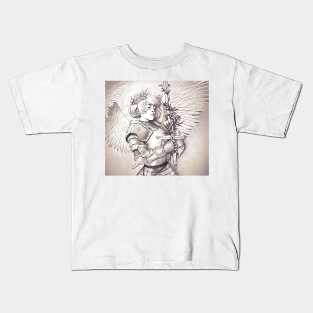 Jeanne of Arc Kids T-Shirt by Caro_Oliveira